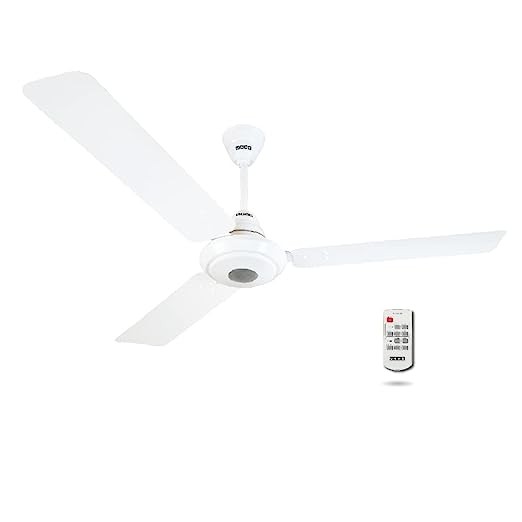 USHA Energia 1200mm High Speed 5 Star 32 Watt Energy Saving BLDC Ceiling Fan with Remote Control (White)