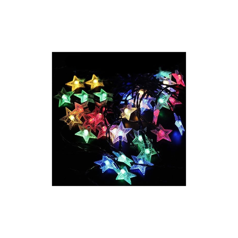 PESCA 100 LED 15 Meter Star Shape Led Light with 8 Flashing Modes (Multicolour) (100 Led 15 Meter Star Shape)