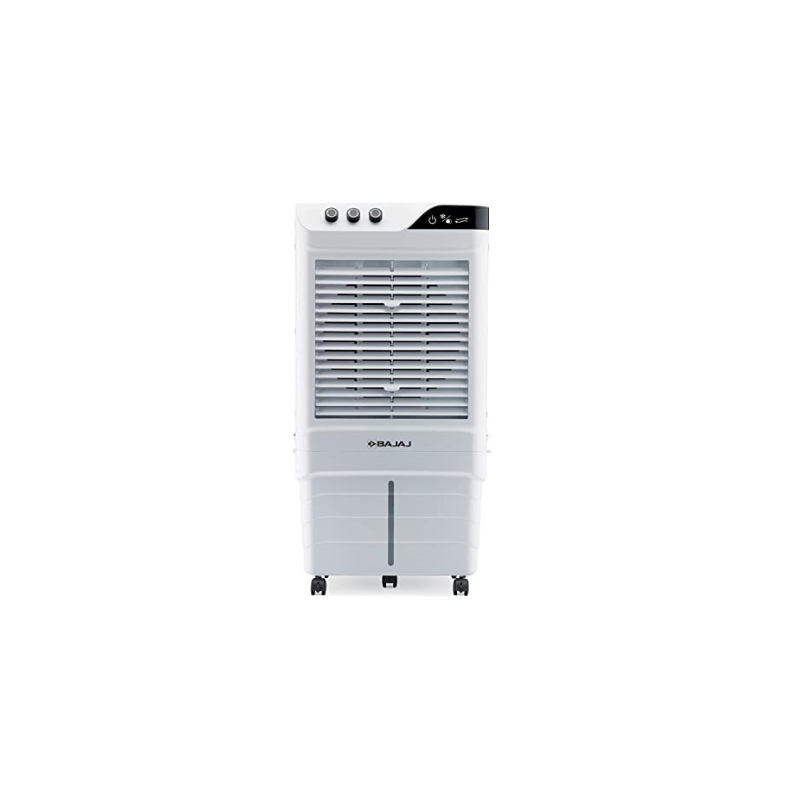 Bajaj DMH 90 Neo 90L Desert Air Cooler for home with DuraMarine Pump (2-Yr Warranty by Bajaj), Hexacool & TurboFan Technology, Ice Chamber, 90-Feet Air Throw & 3-Speed Control, White Cooler for room