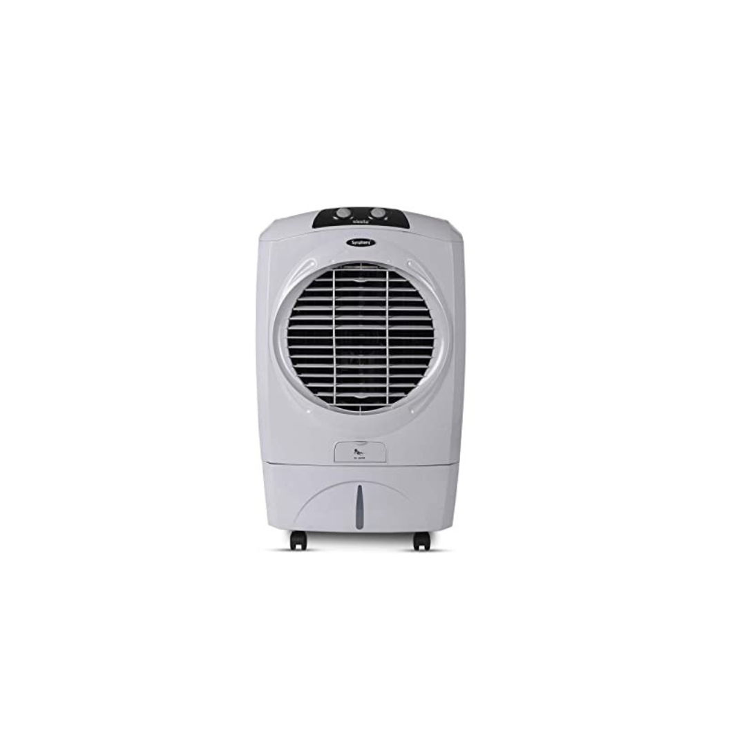 Symphony Siesta-G Desert Air Cooler For Home with Aspen Pads, Powerful Fan, Cool Flow Dispenser and Low Power Consumption (45L, Grey)