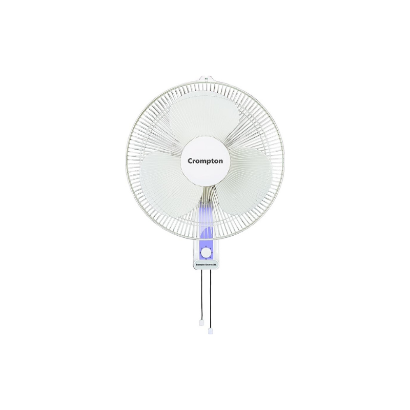 Crompton HiFlo Wave Wall Mount Fan (White, 16-inch)