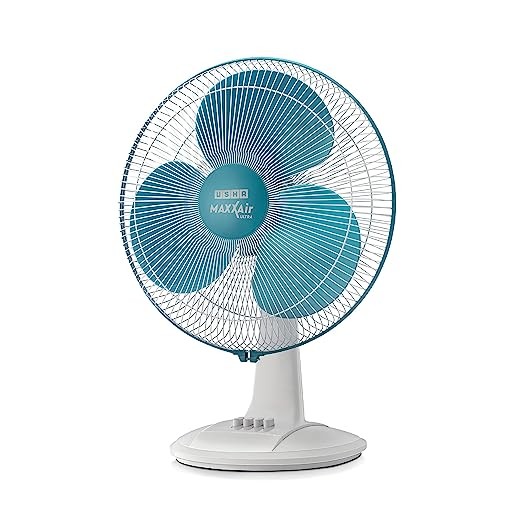 USHA Maxx Air Ultra 400MM Table Fan (Light Blue)