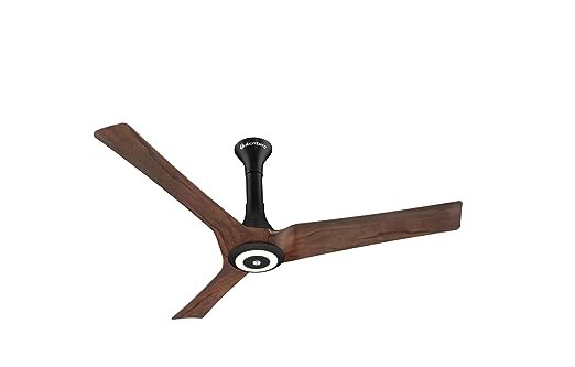 atomberg Aris Starlight 1200mm Ceiling Fans with Underlight, IoT and Remote Control | Smart Fan with Noiseless Operation | BLDC Motor 5 Star Rated Ceiling Fan | 2+1 Year Warranty (Dark Teakwood)