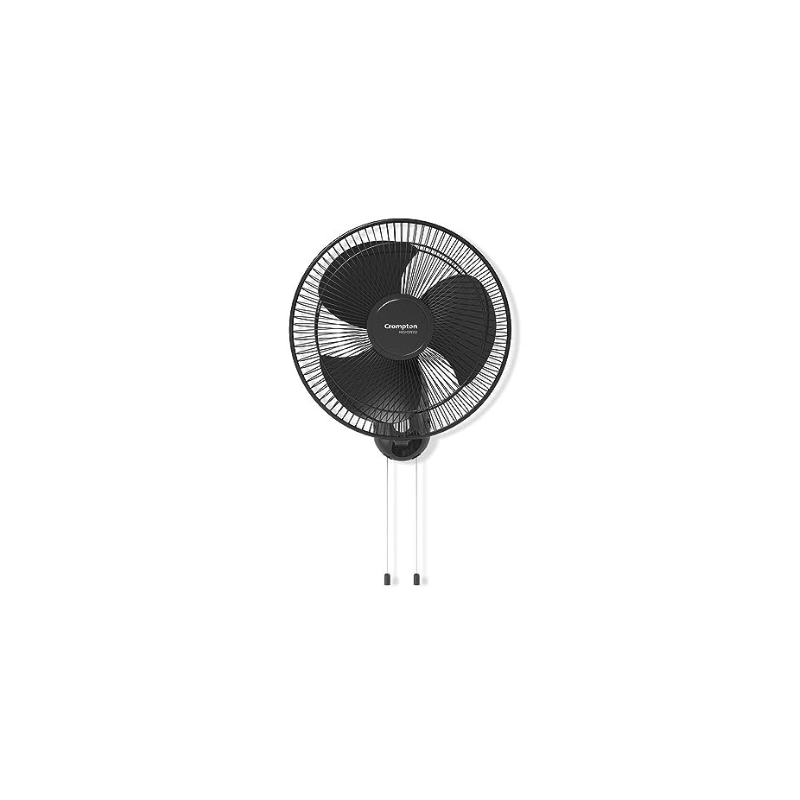 Crompton HighSpeed Torpedo 400-MM Wall Fan (Black)