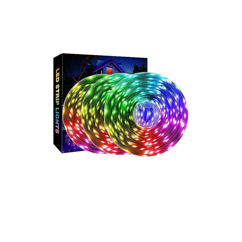 Gesto 5 Meter 300 Led Premium Led Strip with Adapter | Connector | Driver for Decoration,False Ceiling with 2A Adapter,16 Multicolour Options, 5050 (RGB Strip, Pack of 1)(Plastic)